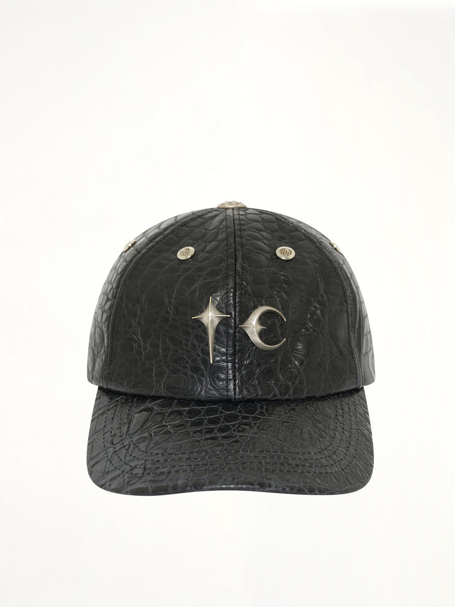 TC Vintage Crocodile Cap in Black