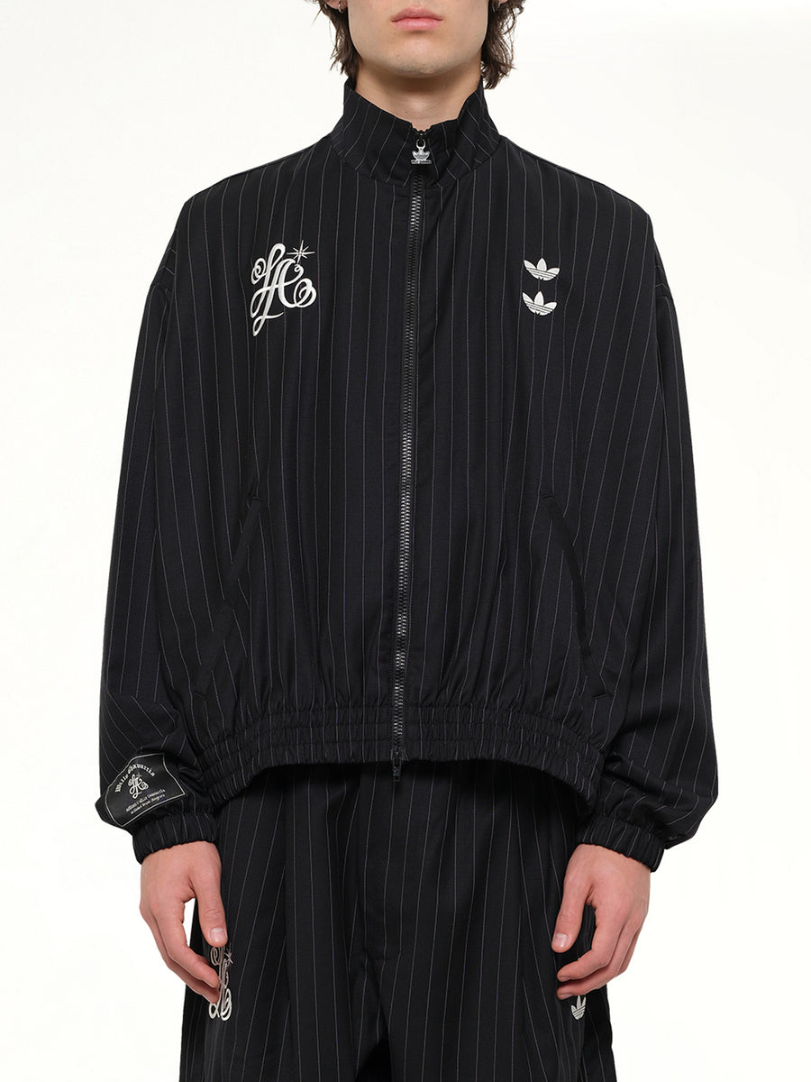 Adidas x Chavarria Pinstripe Jacket in Black/White