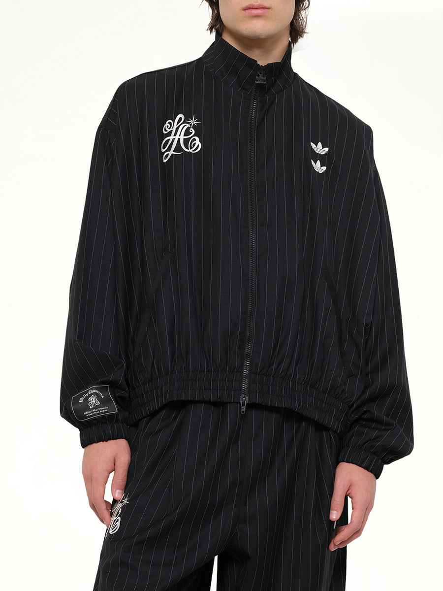 Adidas x Chavarria Pinstripe Jacket in Black/White