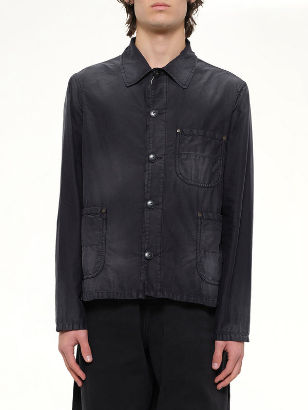 Brushed Moleskin Jacket in Black