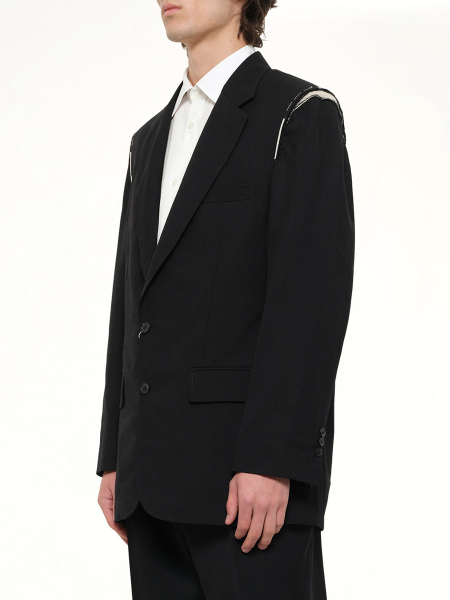 Deconstructed Jacket in Black
