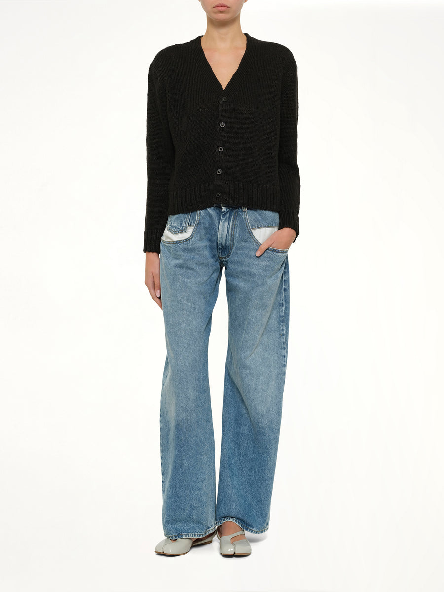 Hemp Cardigan in Black