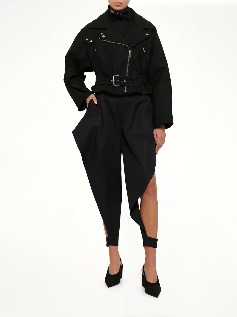 Layered Biker in Black