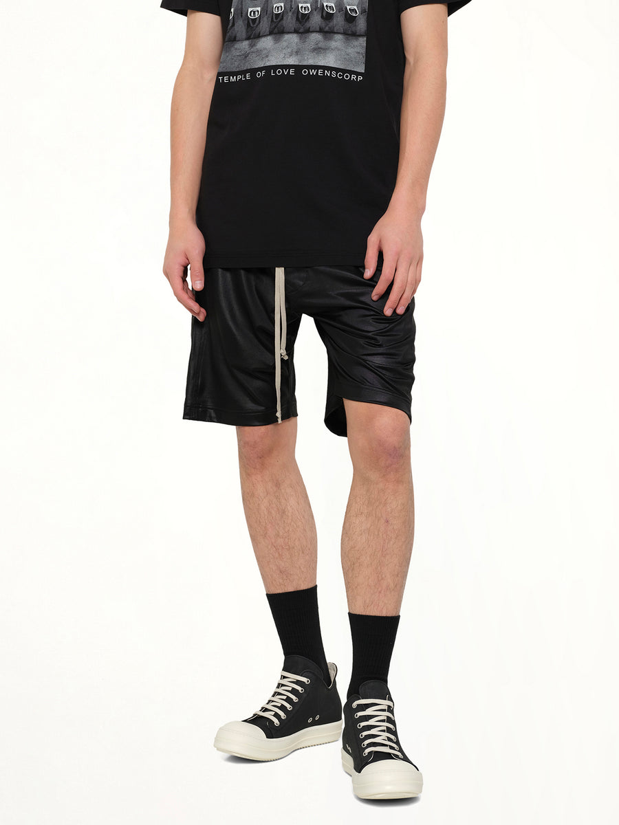 Light Wide Pusher Shorts in Black