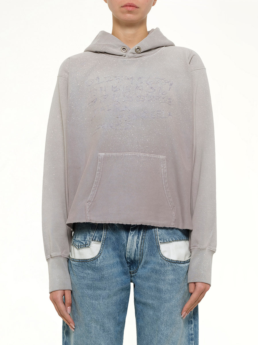 Number Hoodie in Dusty Pink