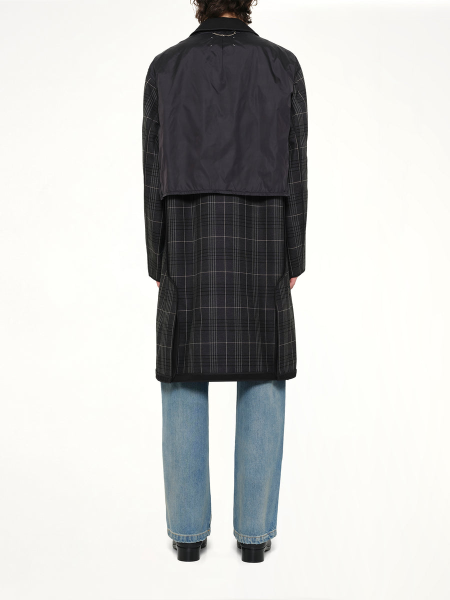 Reversible Coat in Black/Grey