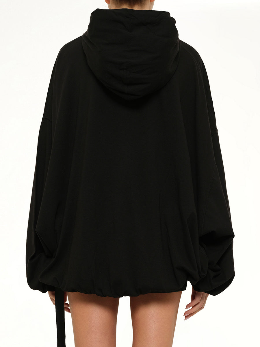 Hun Hoodie in Black