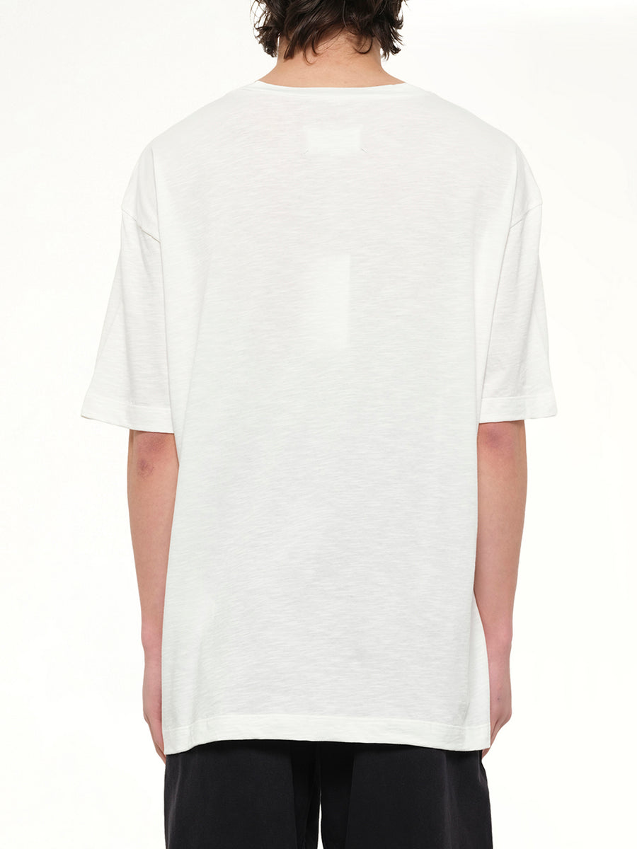 Slubby Logo T-Shirt in Off White