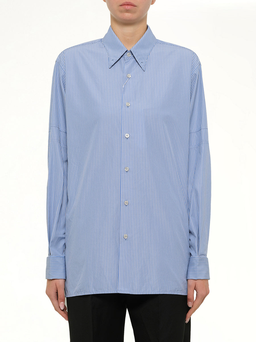 Stripe Shirt in Light Blue/Grey