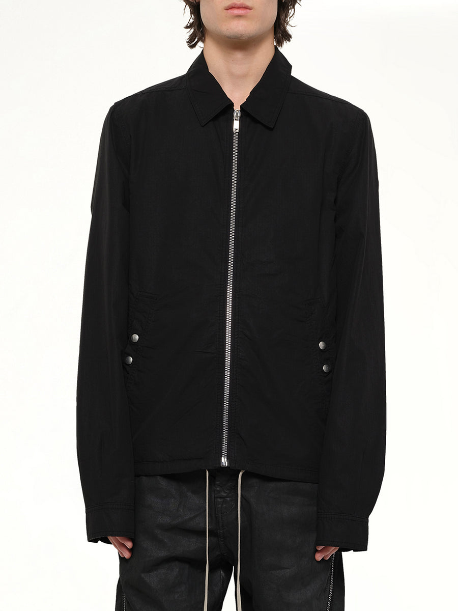 Zipfront Jacket in Black