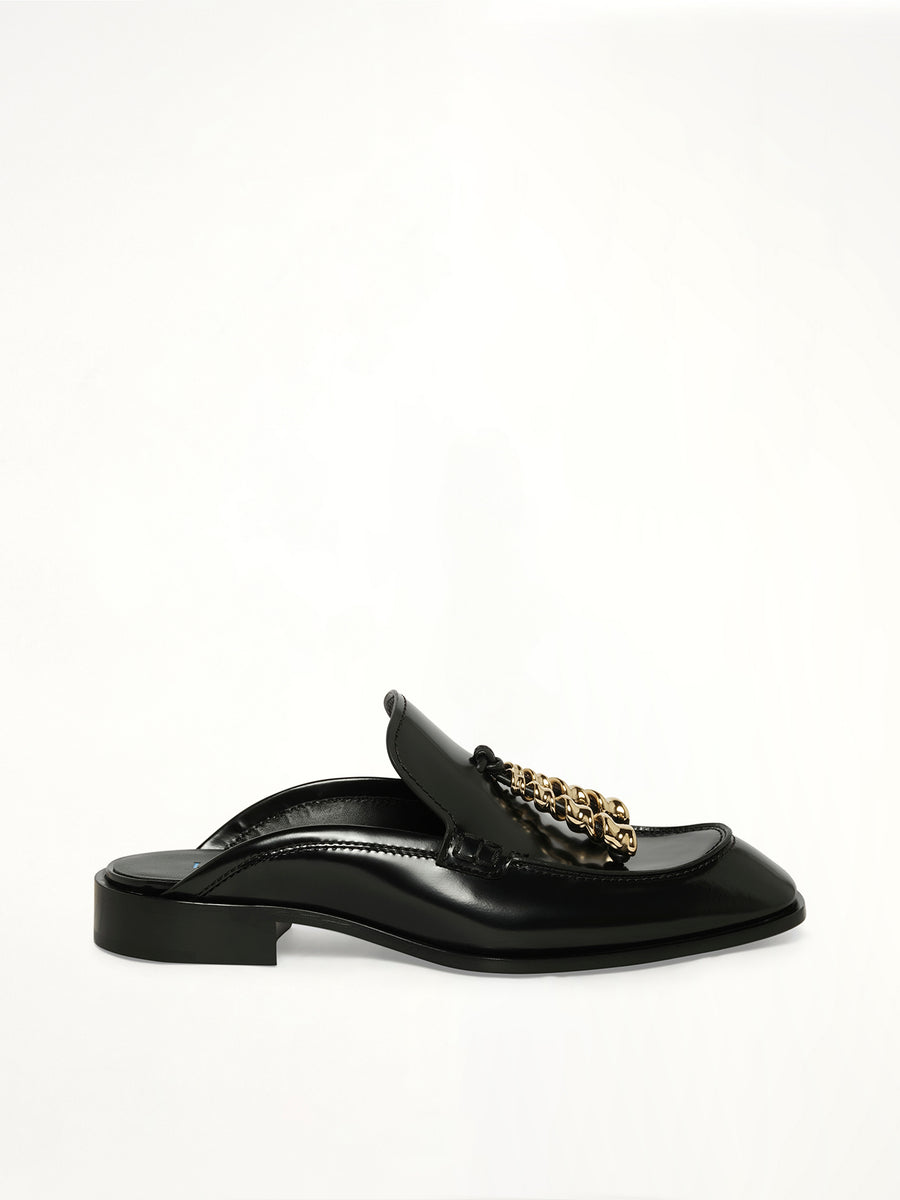 Edge Loafer Mule in Black