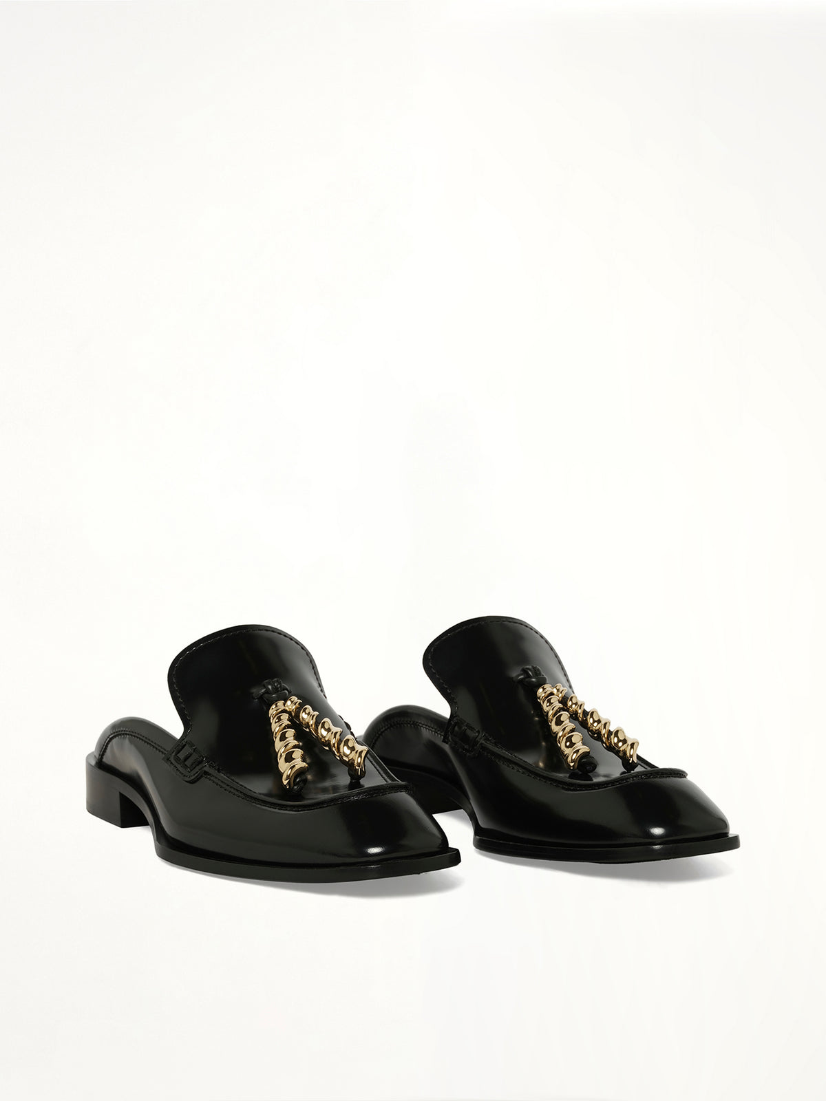 Edge Loafer Mule in Black