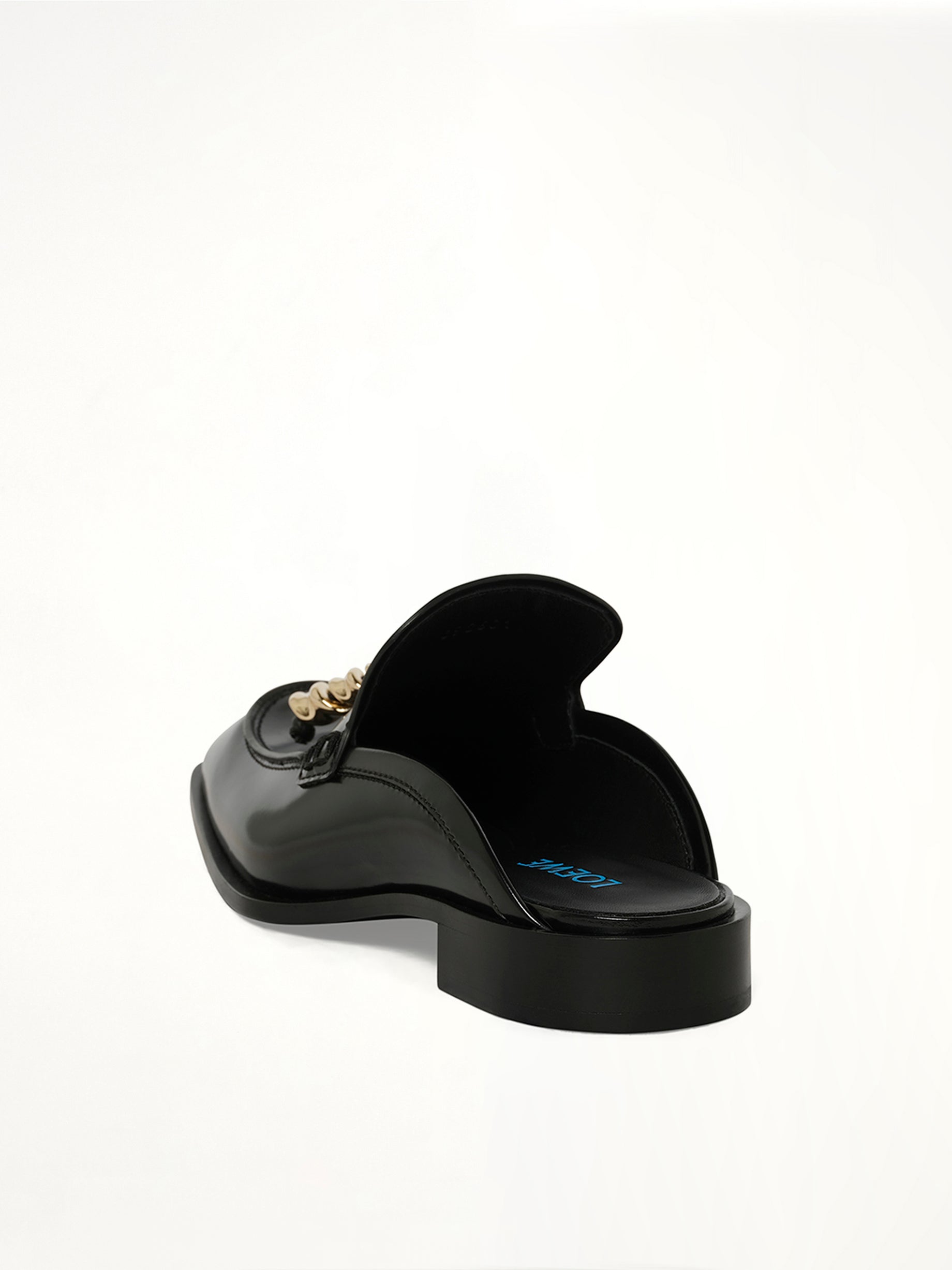 Edge Loafer Mule in Black