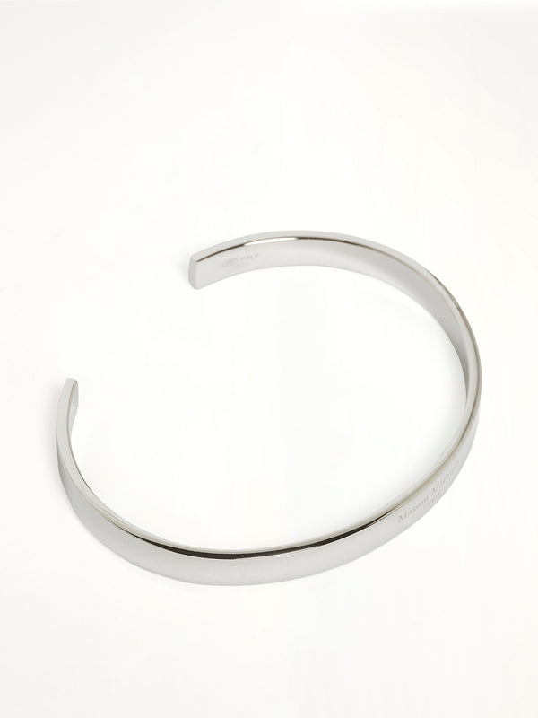 Logo Reference Cuff 6.5mm in Silver