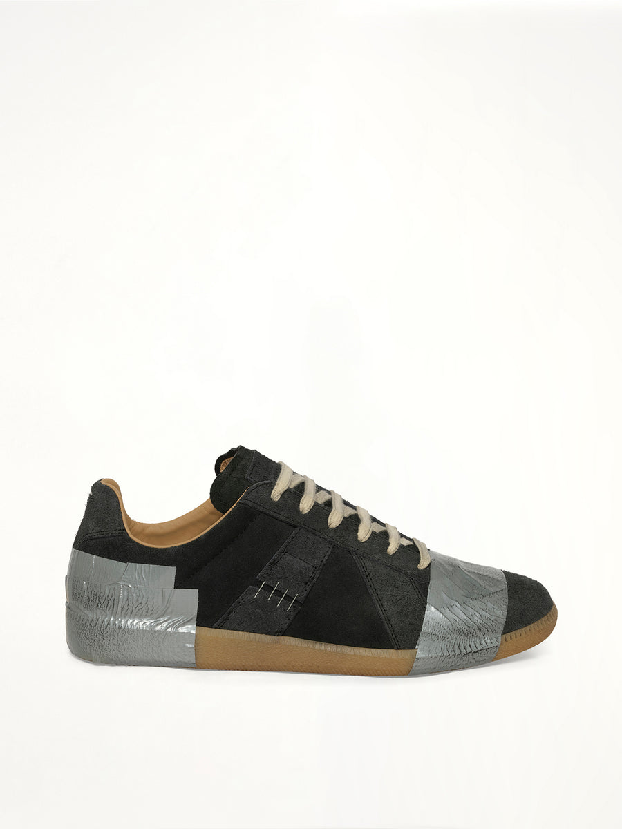 Replica Tape Sneaker in Black/Silver