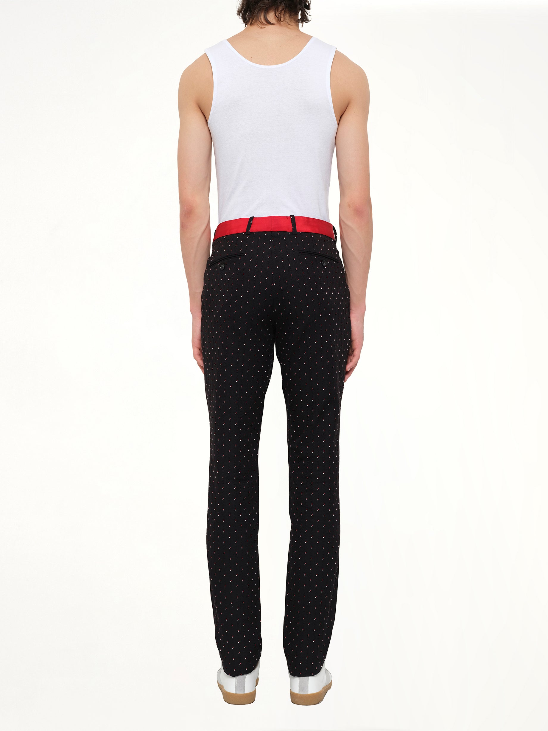 Jacquard Pants in Black