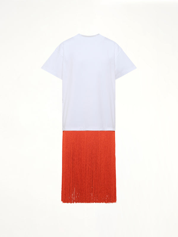 Fringed T-Shirt in White