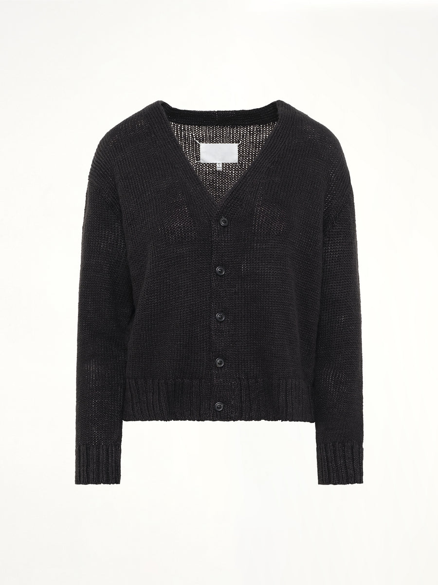 Hemp Cardigan in Black