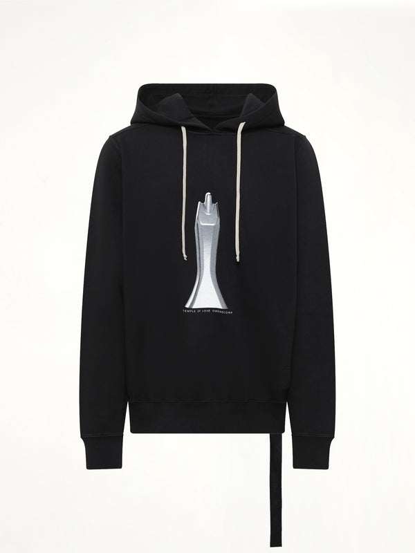 Statue Oversized Hoodie in Black/Milk