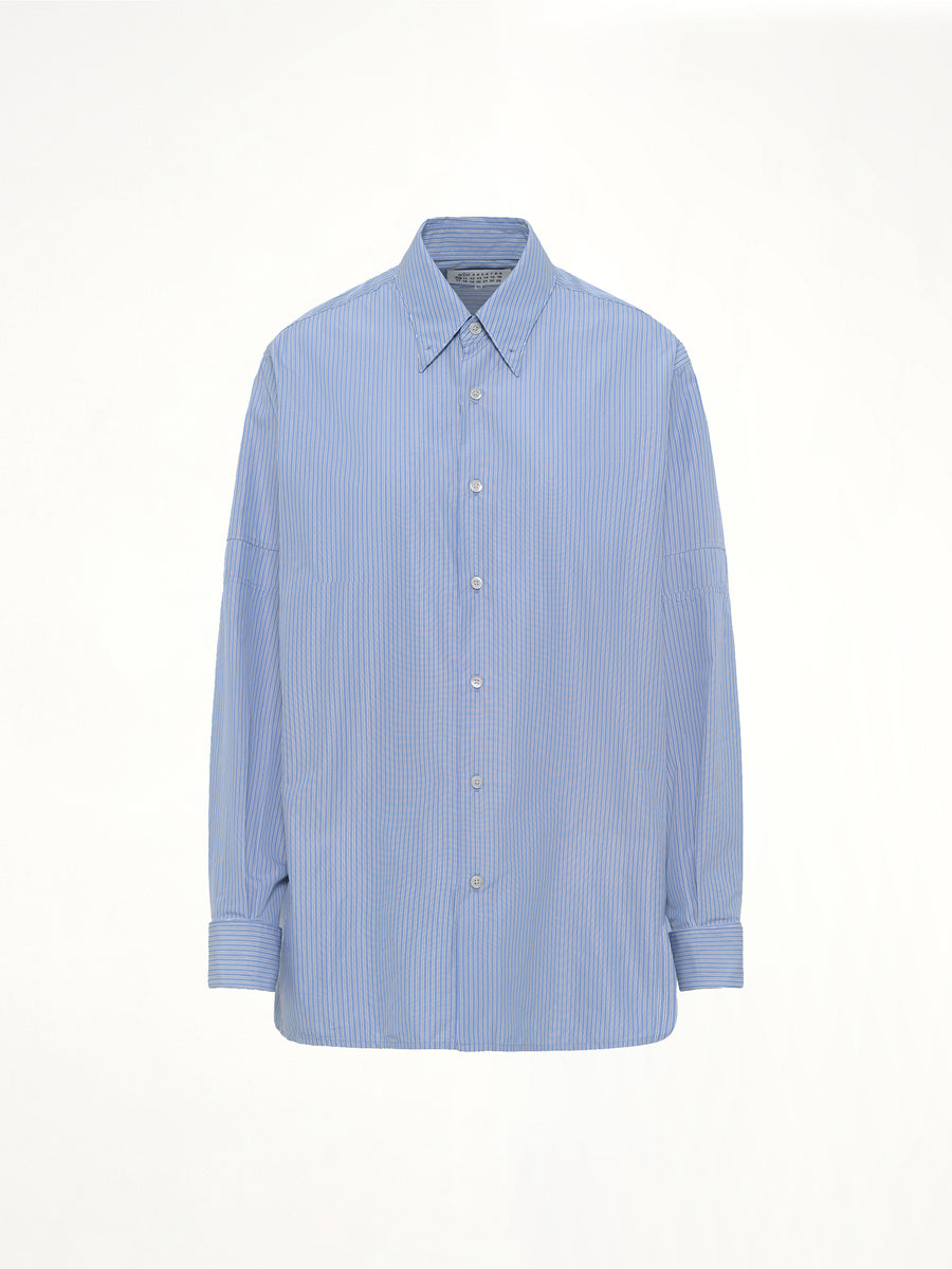 Stripe Shirt in Light Blue/Grey