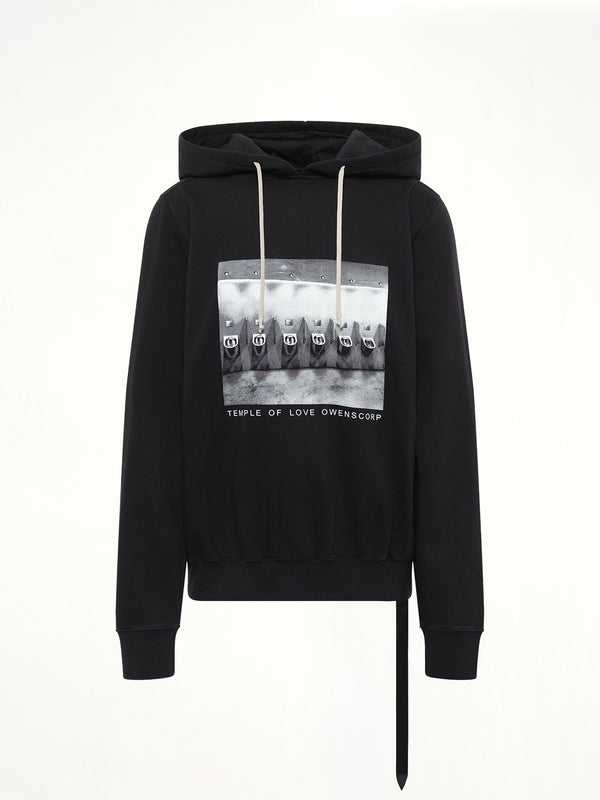 Urinal Oversized Hoodie in Black/Milk