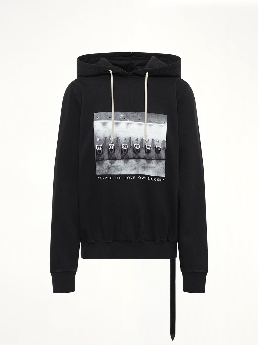 Urinal Oversized Hoodie in Black/Milk
