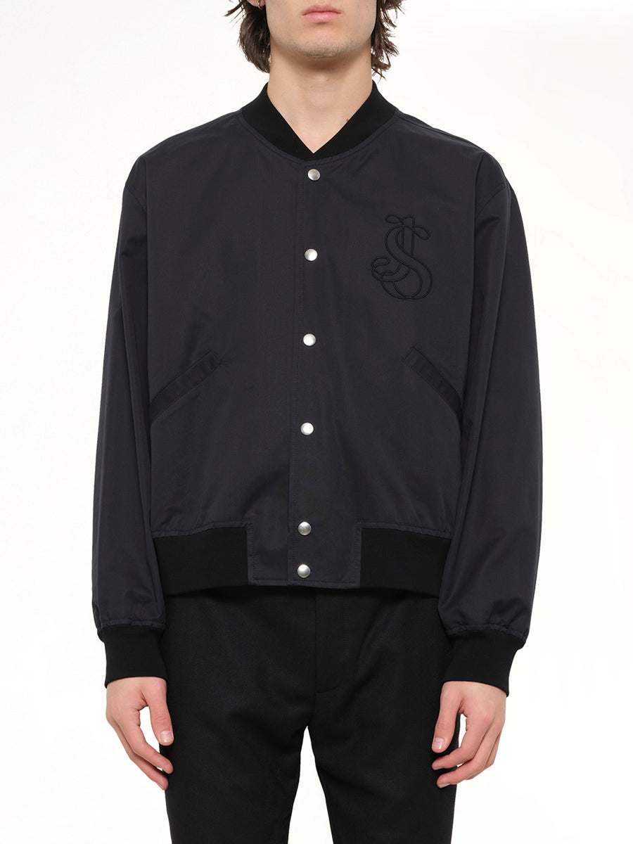 Blouson 130 with Embroidery in Black
