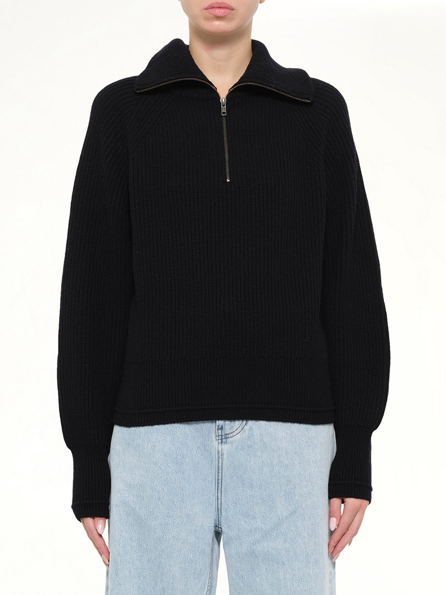 Blimp Quarter Zip in Black