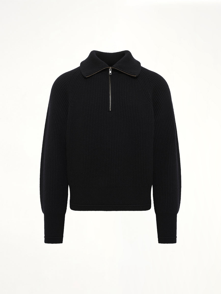 Blimp Quarter Zip in Black