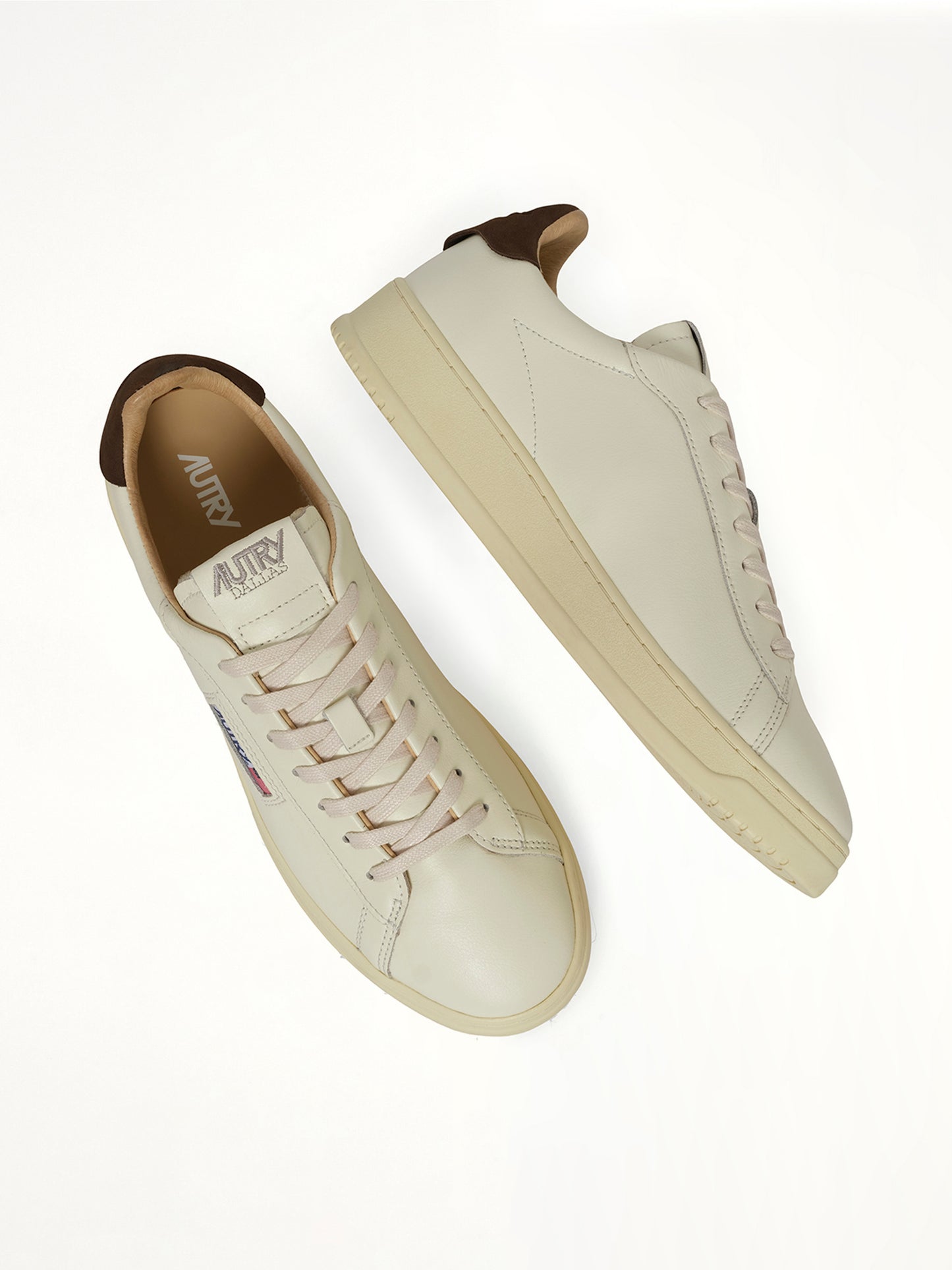 Dallas Low Top Sneaker in Marshmallow/Teak