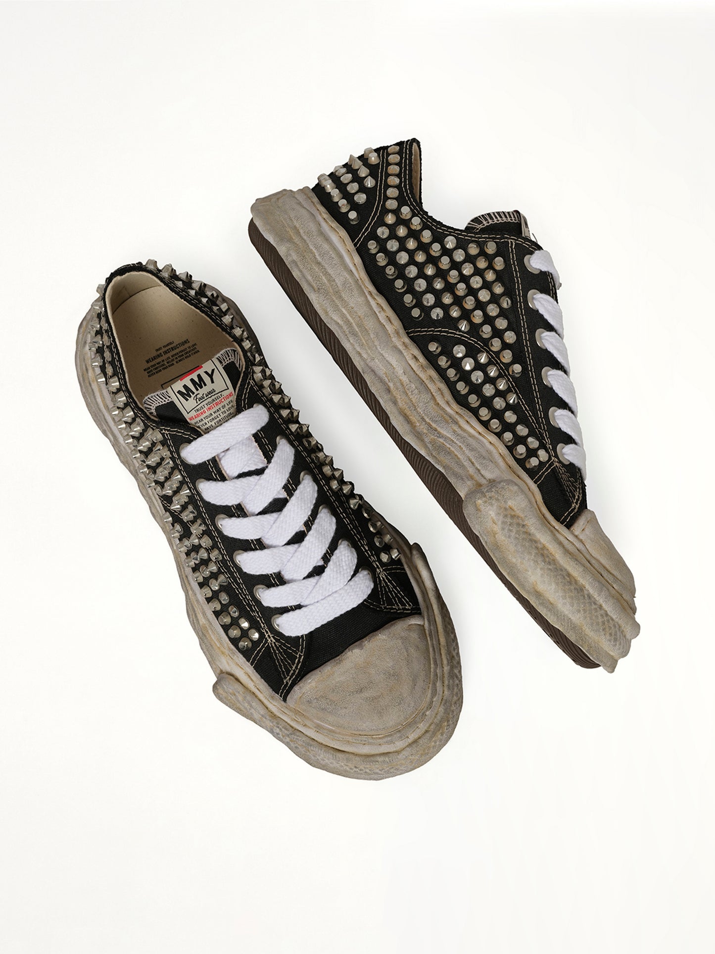 Exclusive Peterson 23 OG Studded Sneaker in Black/White