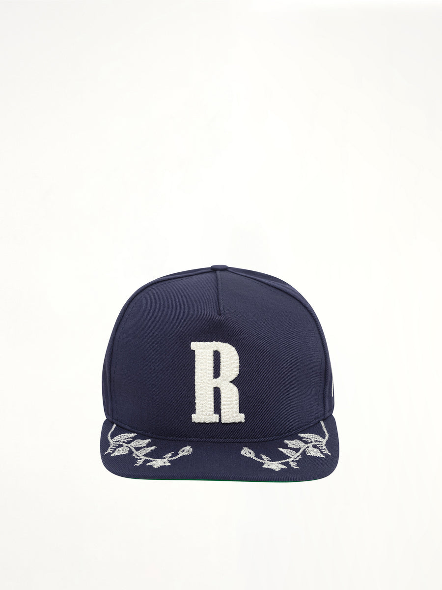 Grapevine R-Crown Fitted Hat in Navy/White