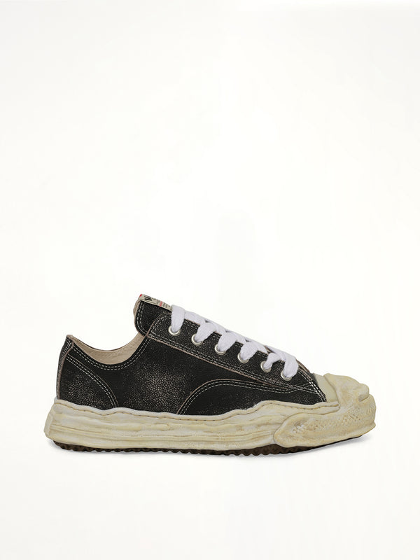 Hank OG Shrink Leather Sneaker in Black