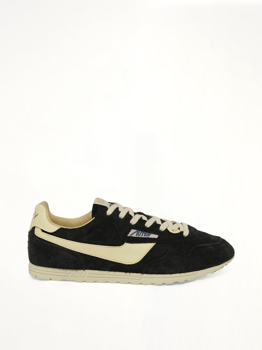 Windspin Low Sneaker in Black/Rutabaga