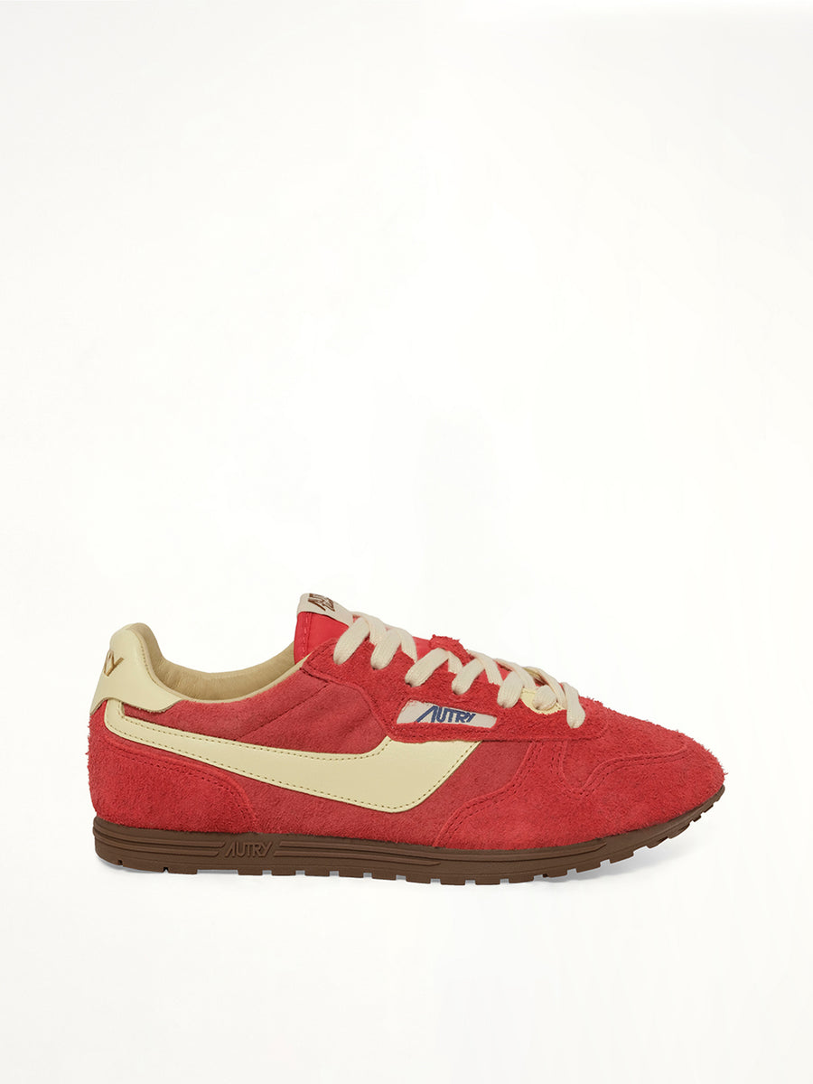 Windspin Low Sneaker in Red/Rutabaga