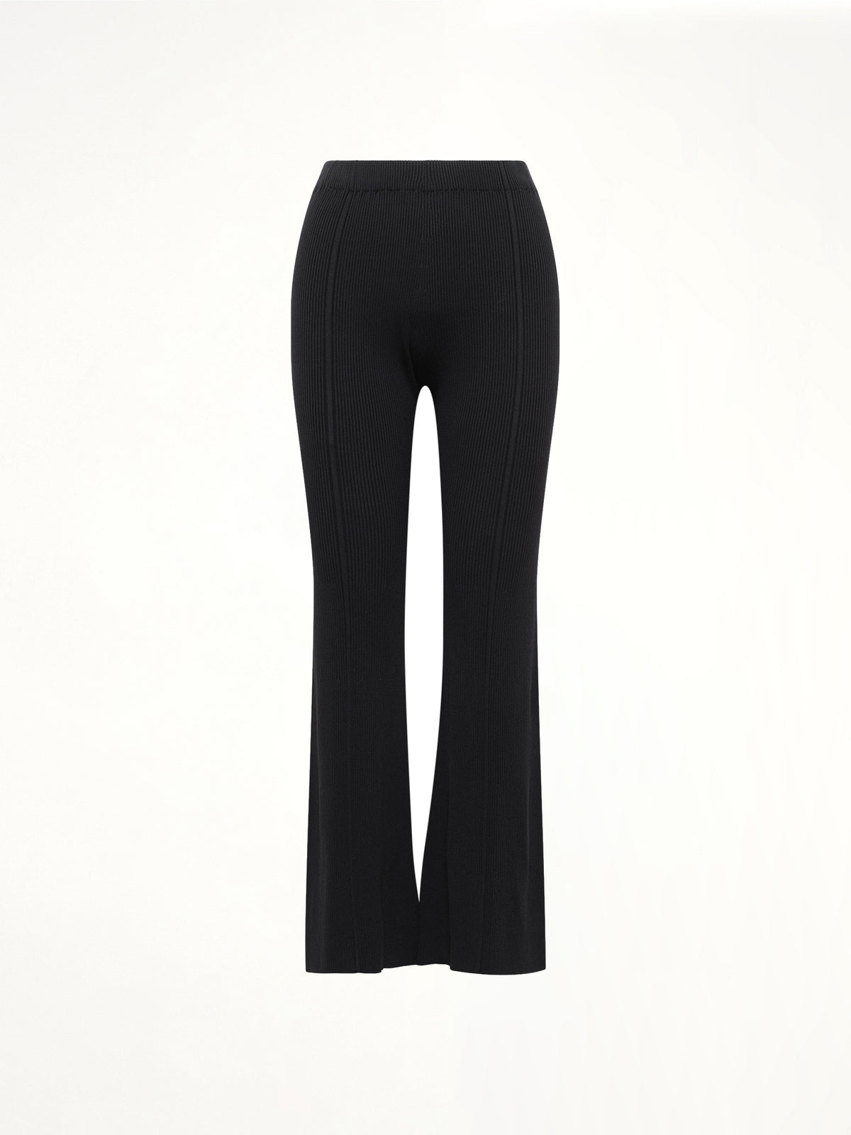 Soft Portrait Tight Flare Pants in Black