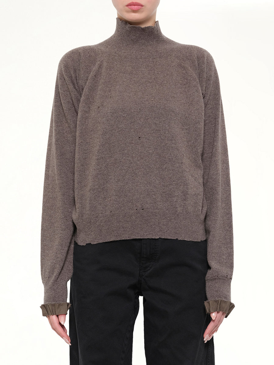 Lived-In Knitwear Turtleneck in Mud