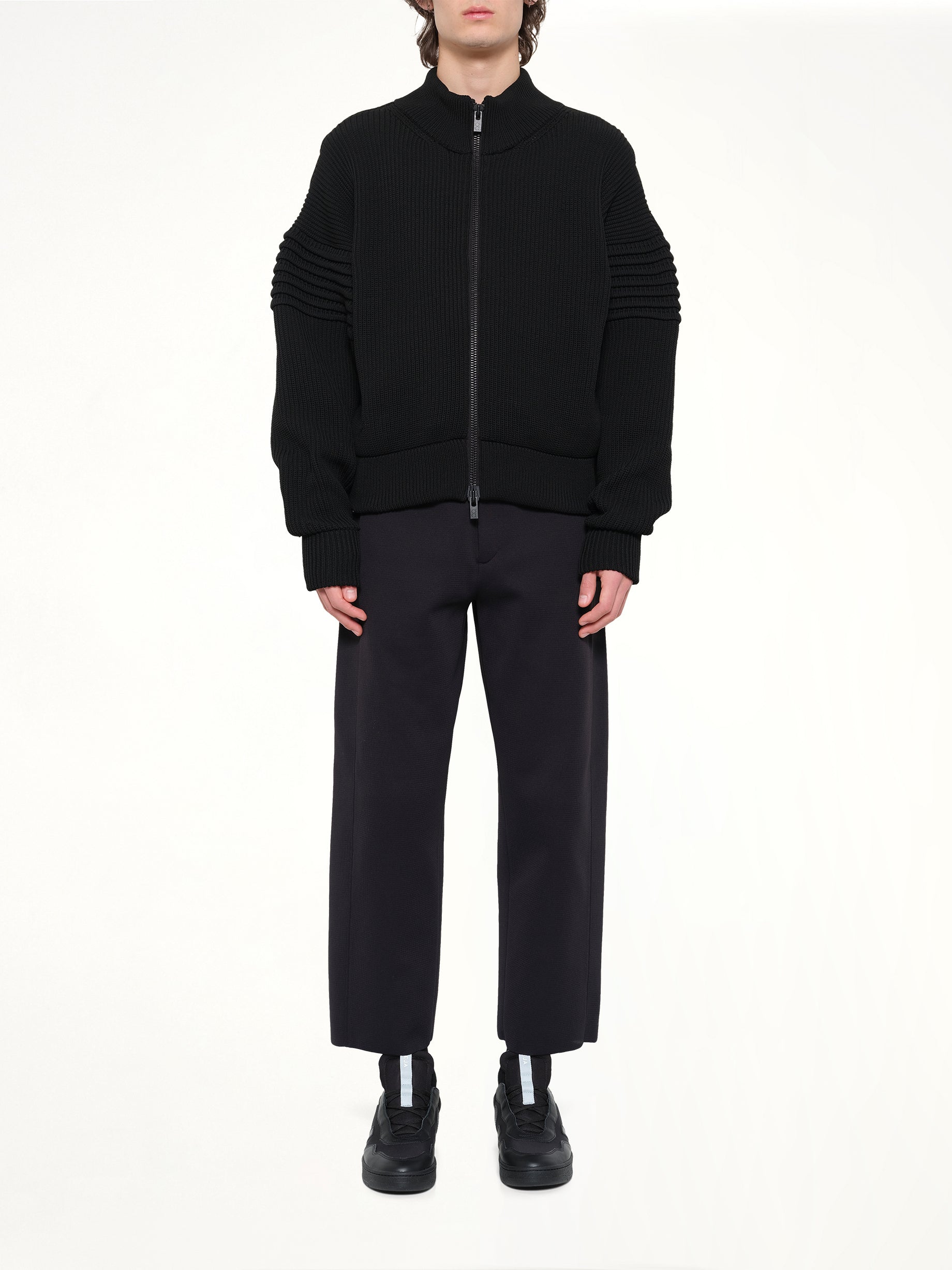 Low Gauge Zip Blouson in Black