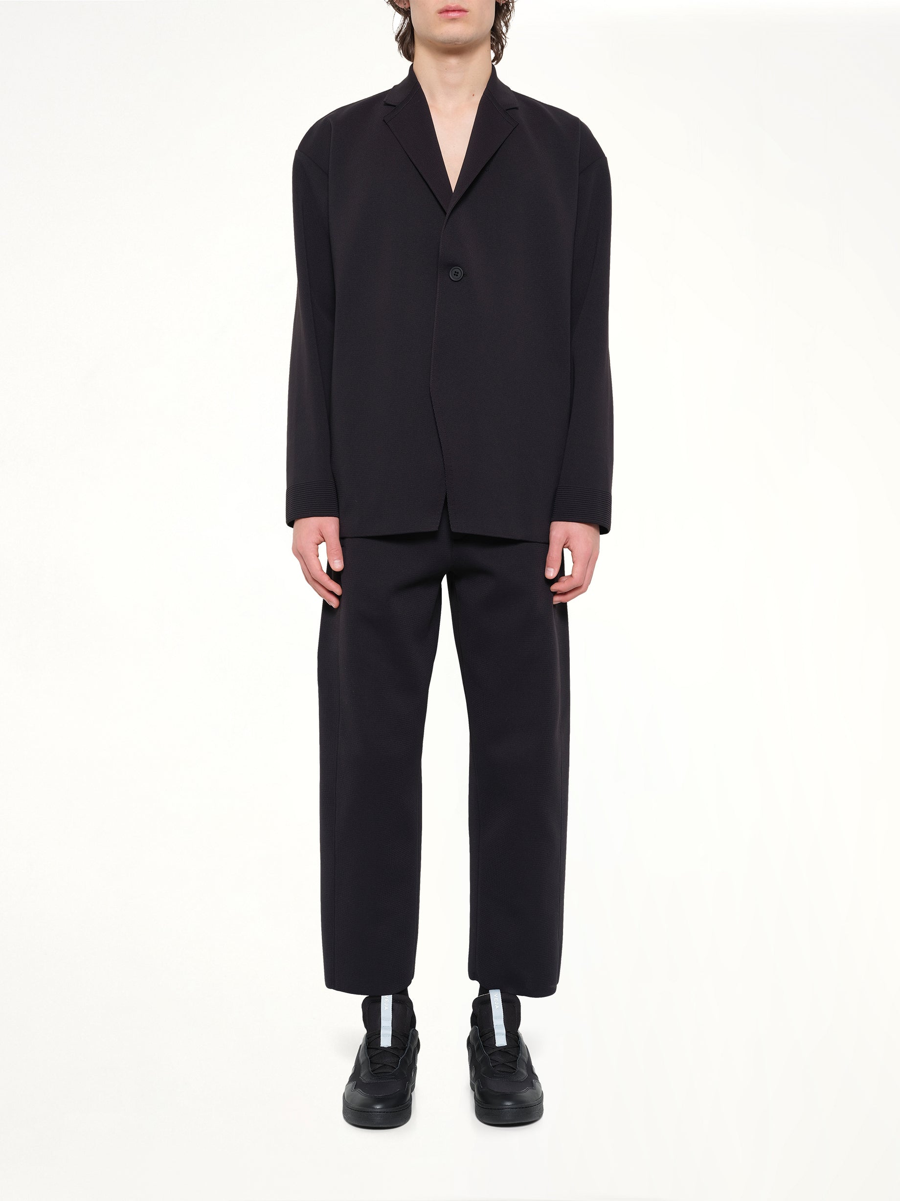 Milan Boxy Tailored Jacket in Black