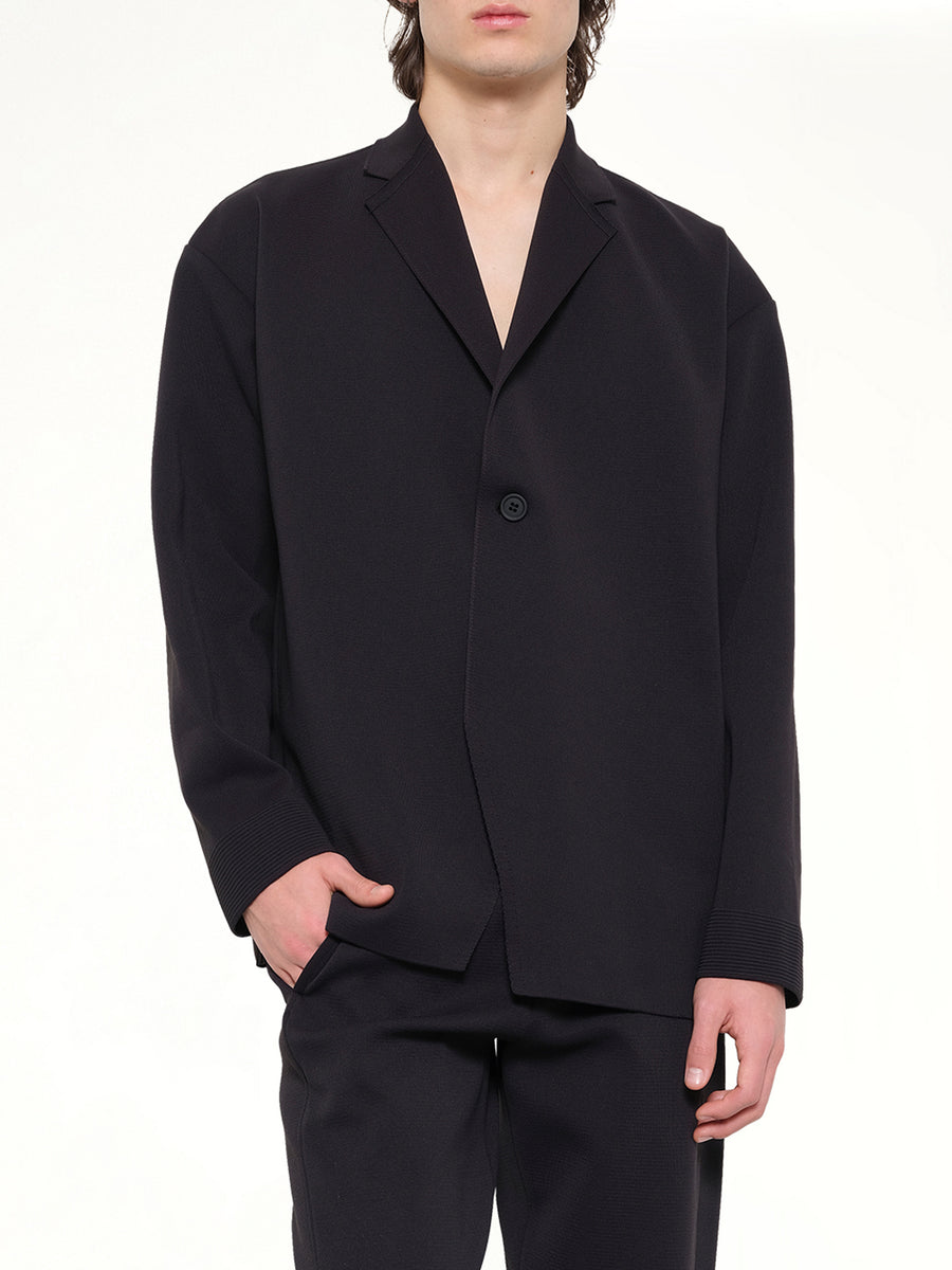 Milan Boxy Tailored Jacket in Black