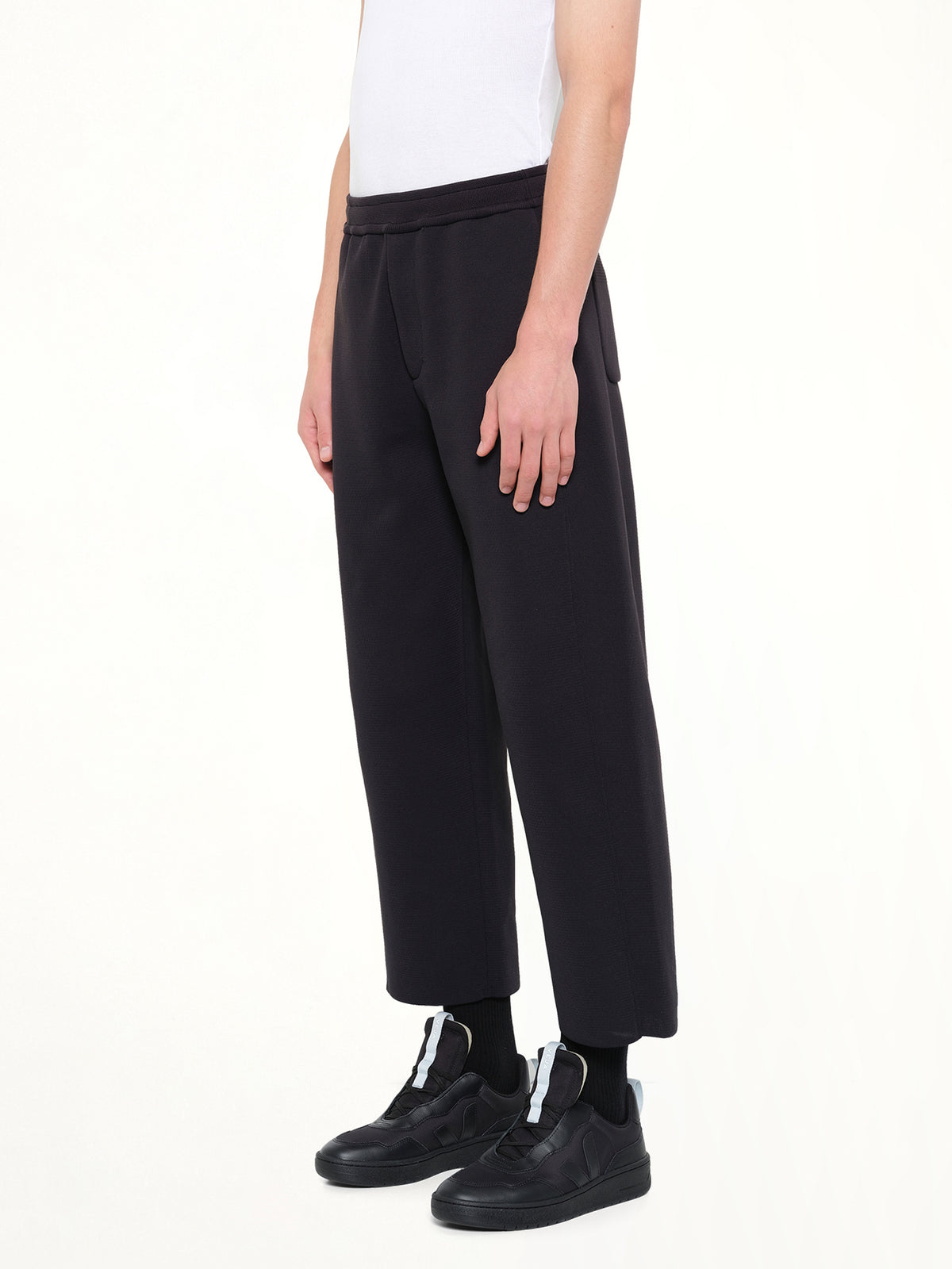 Milan Curved Pants in Black