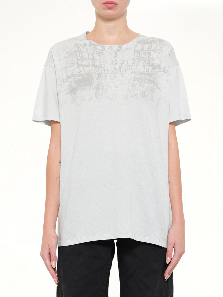 Numbers Regular T-Shirt in Ice