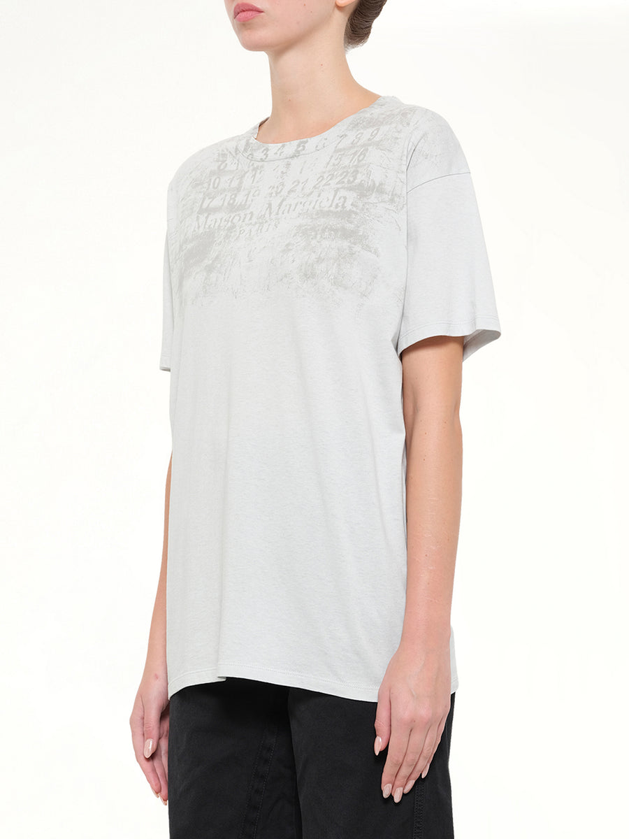 Numbers Regular T-Shirt in Ice