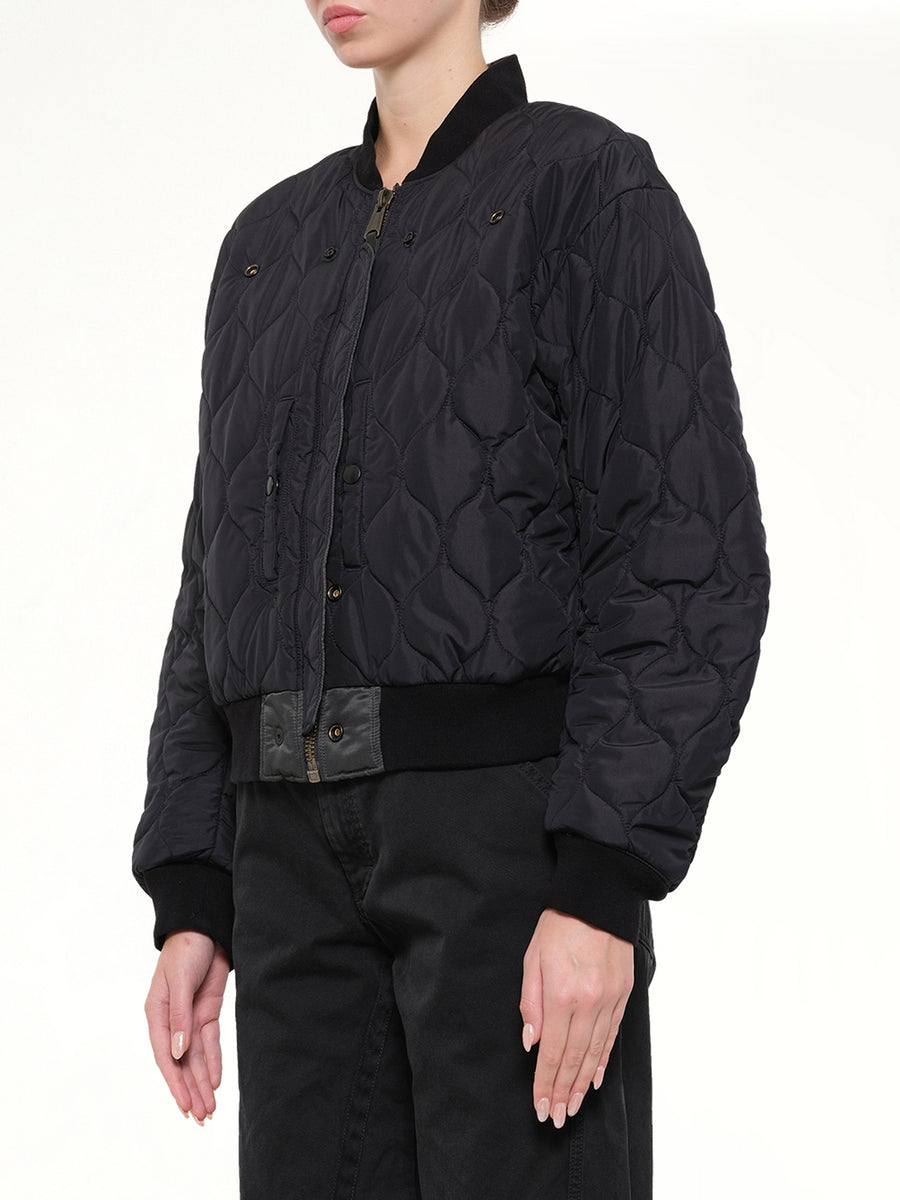 Reversible Bomber in Dark grey