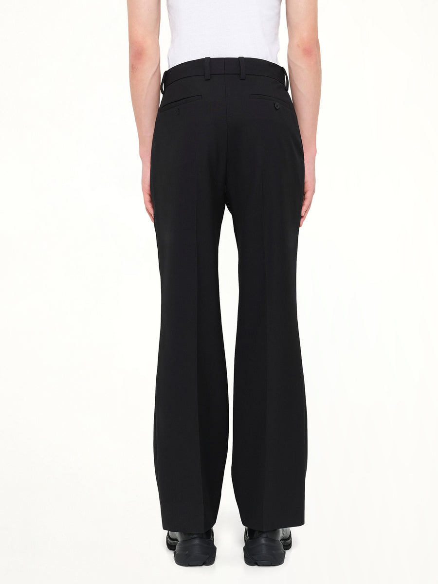 Slim Wool Suit Pants in Black