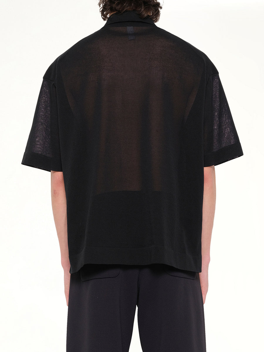 TC Milan Short Sleeve Shirt in Black