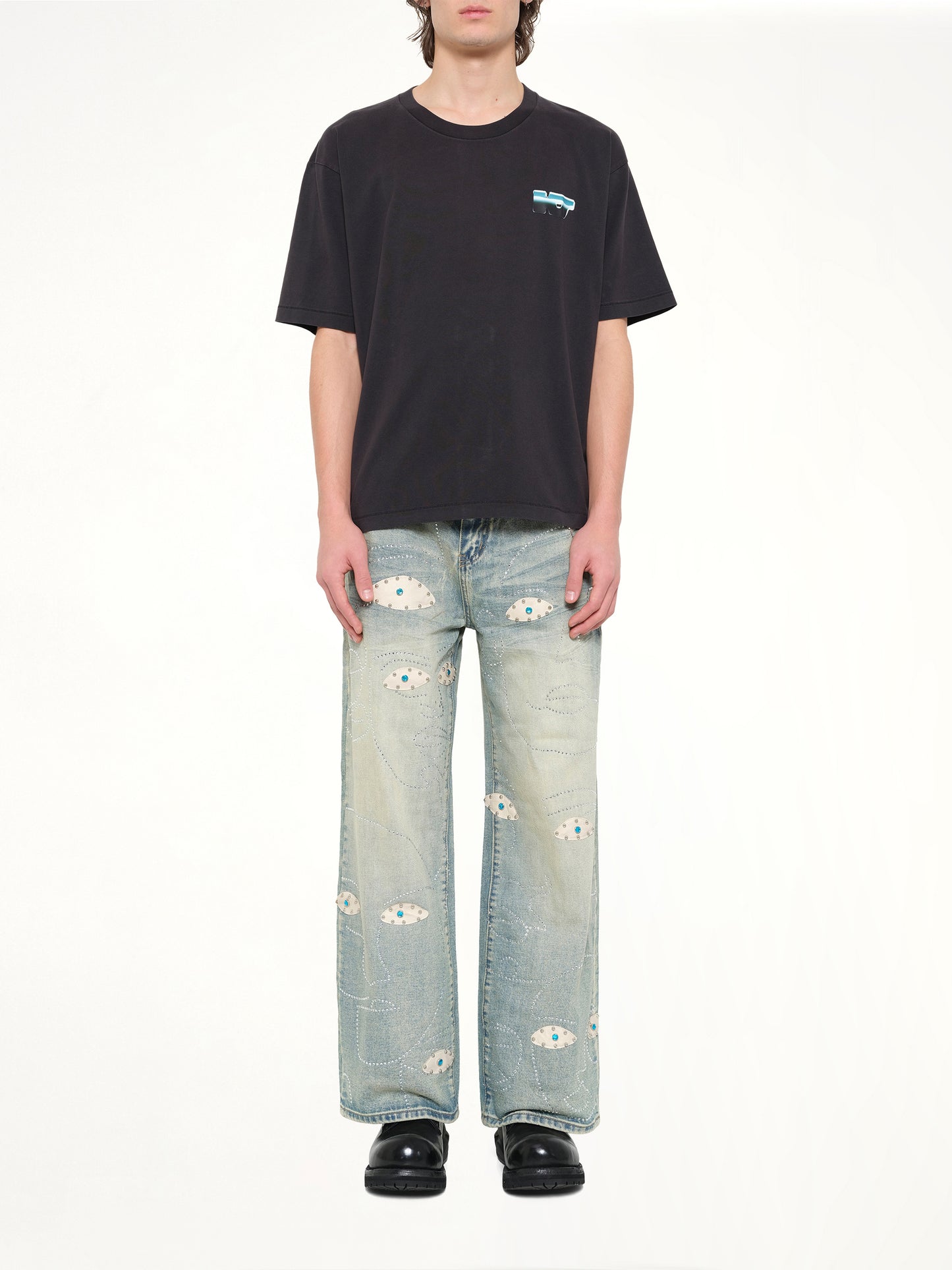 KS Chrome T-Shirt in Washed Black