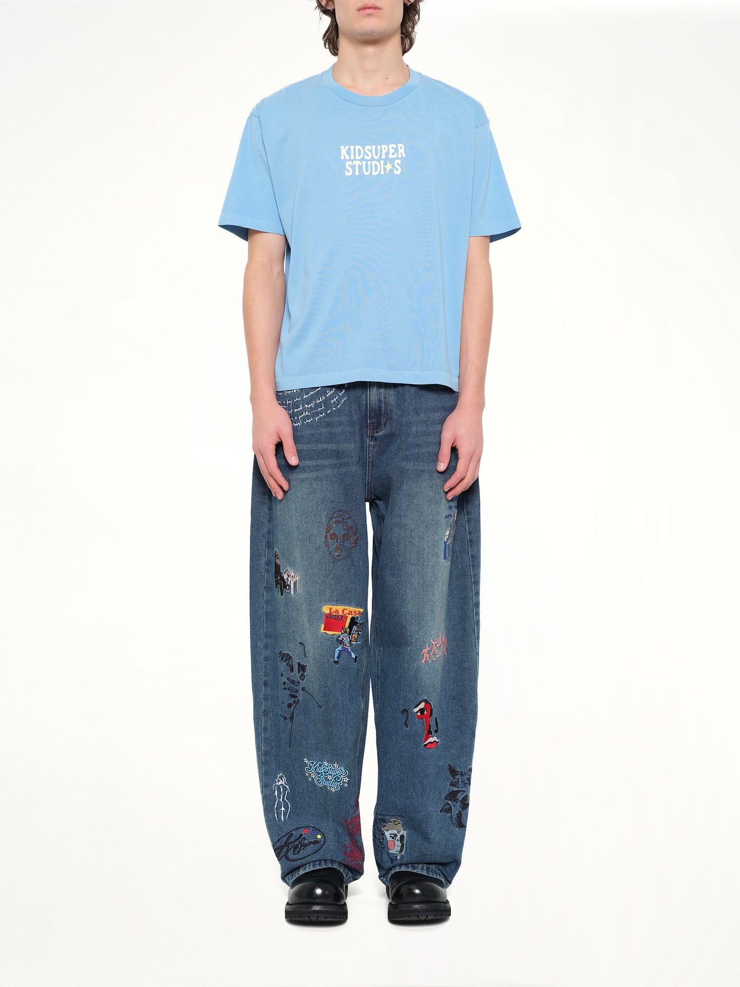 The Boy who Jumped the Moon T-Shirt in Light Blue
