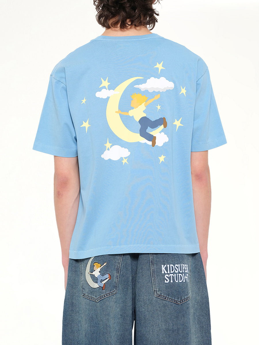 The Boy who Jumped the Moon T-Shirt in Light Blue