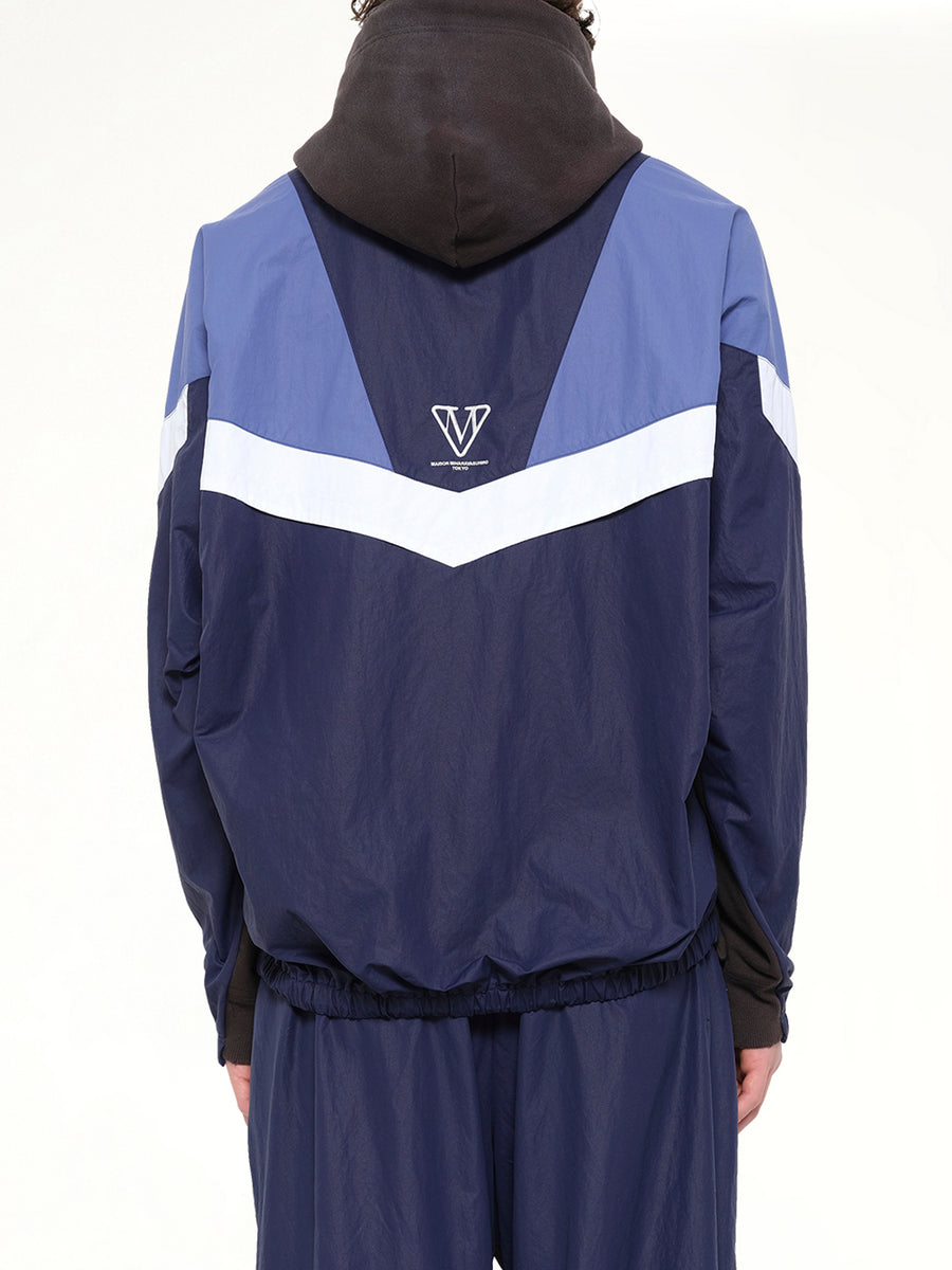 Track Jacket Combined Parka in Black